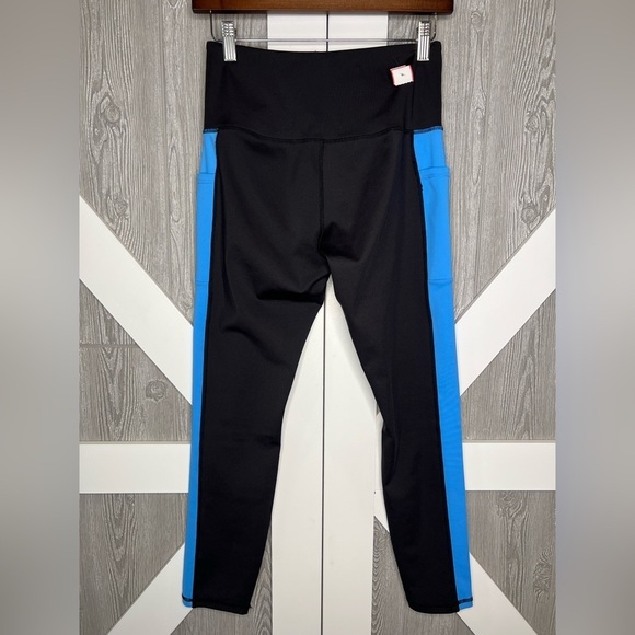D23.10 Move Theology Black and Blue Athletic Leggings Medium - Picture 5 of 5